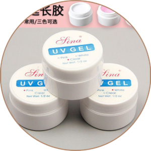 uv gel (rosa blanco y transp) x12