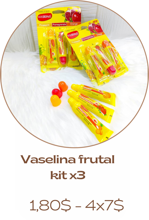 vaselina frutal x3