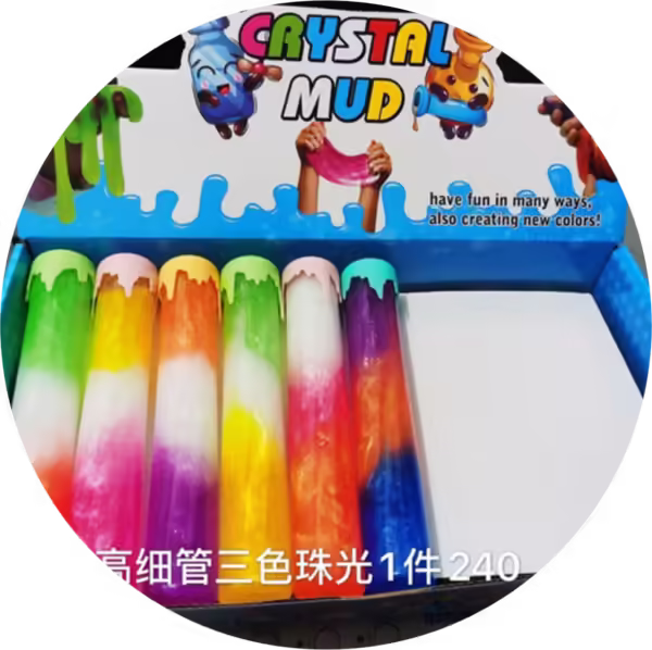 slime en tubitos